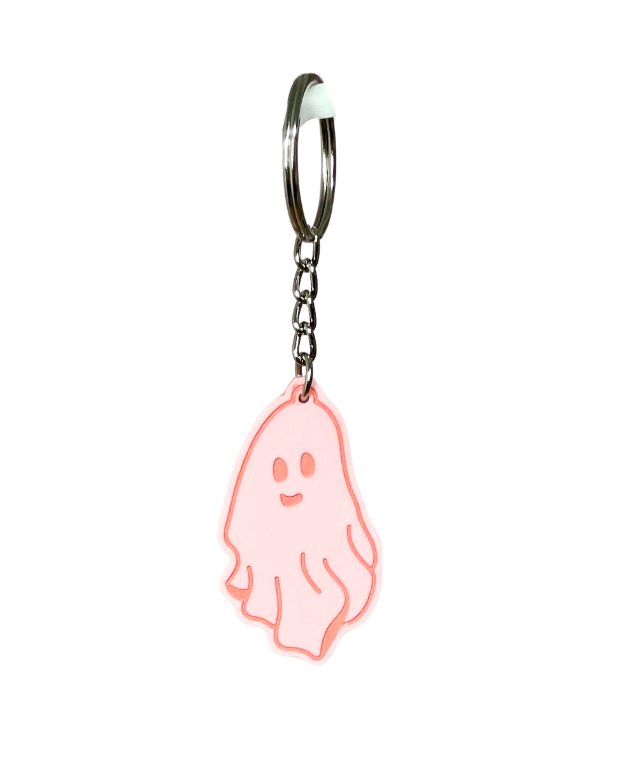 Pink Cheeky Ghost Keychain