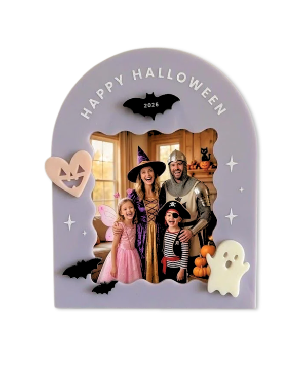 Halloween Magnetic Frame, Halloween Photo Frame, Halloween Fridge Magnet, Spooky Photo Magnet, Halloween Decor, Seasonal Picture Frame