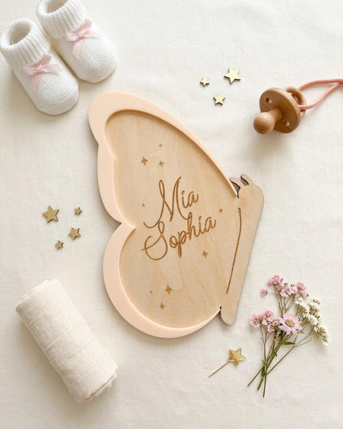 Personalized Baby Name Keepsake| Butterfly | Newborn Photo Prop