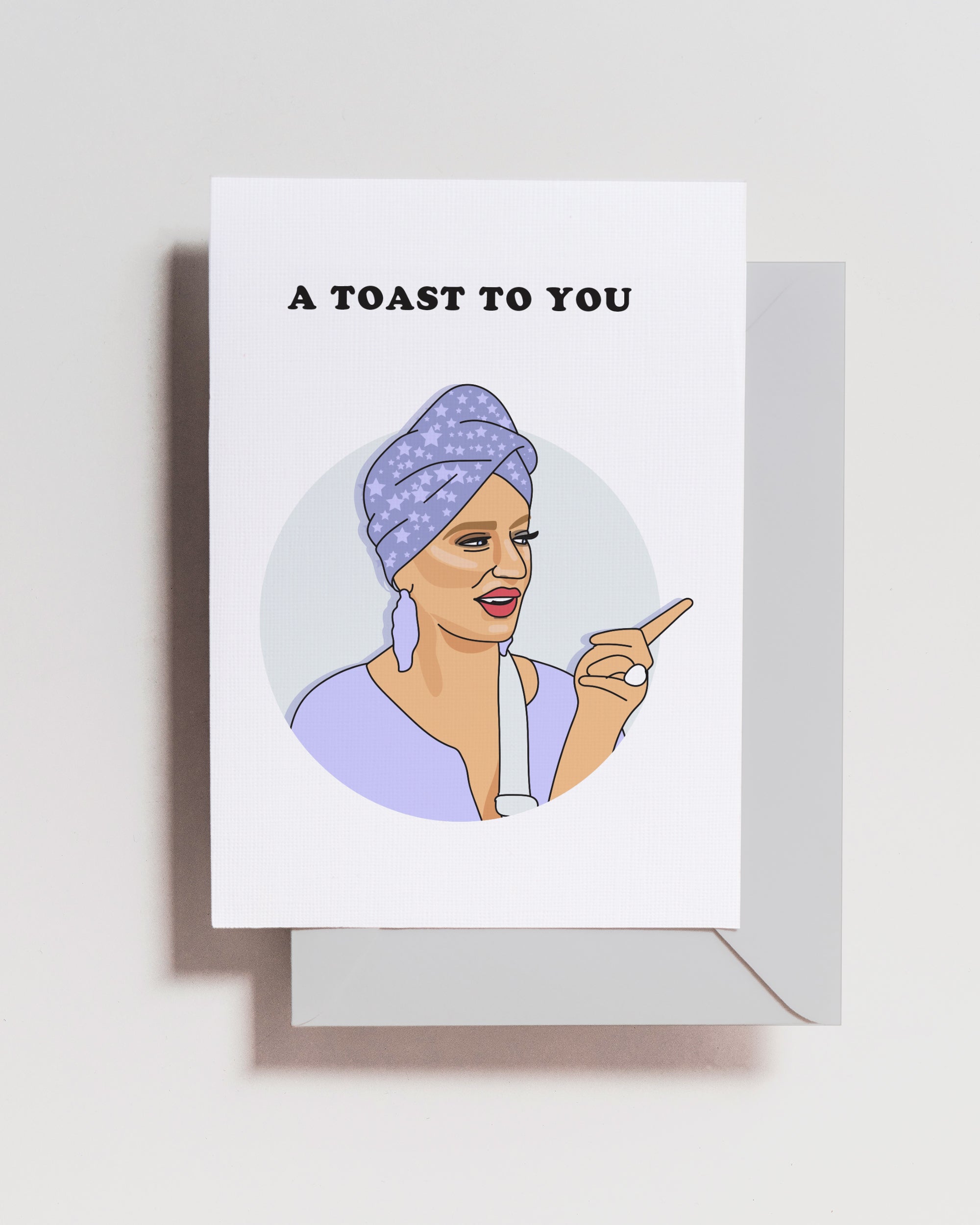 Dorinda Turban Toast Card