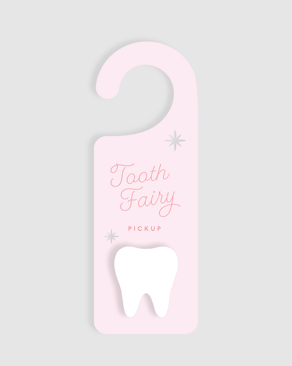 Tooth Fairy Door Hanger • Pink