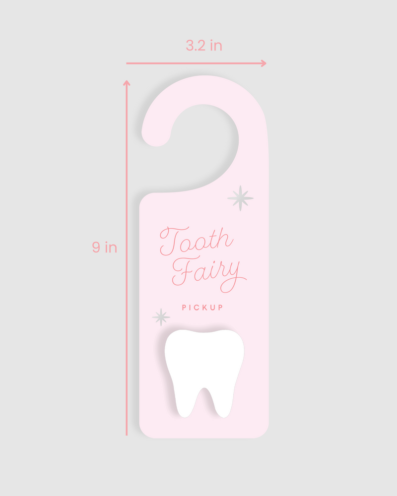 Tooth Fairy Door Hanger • Pink
