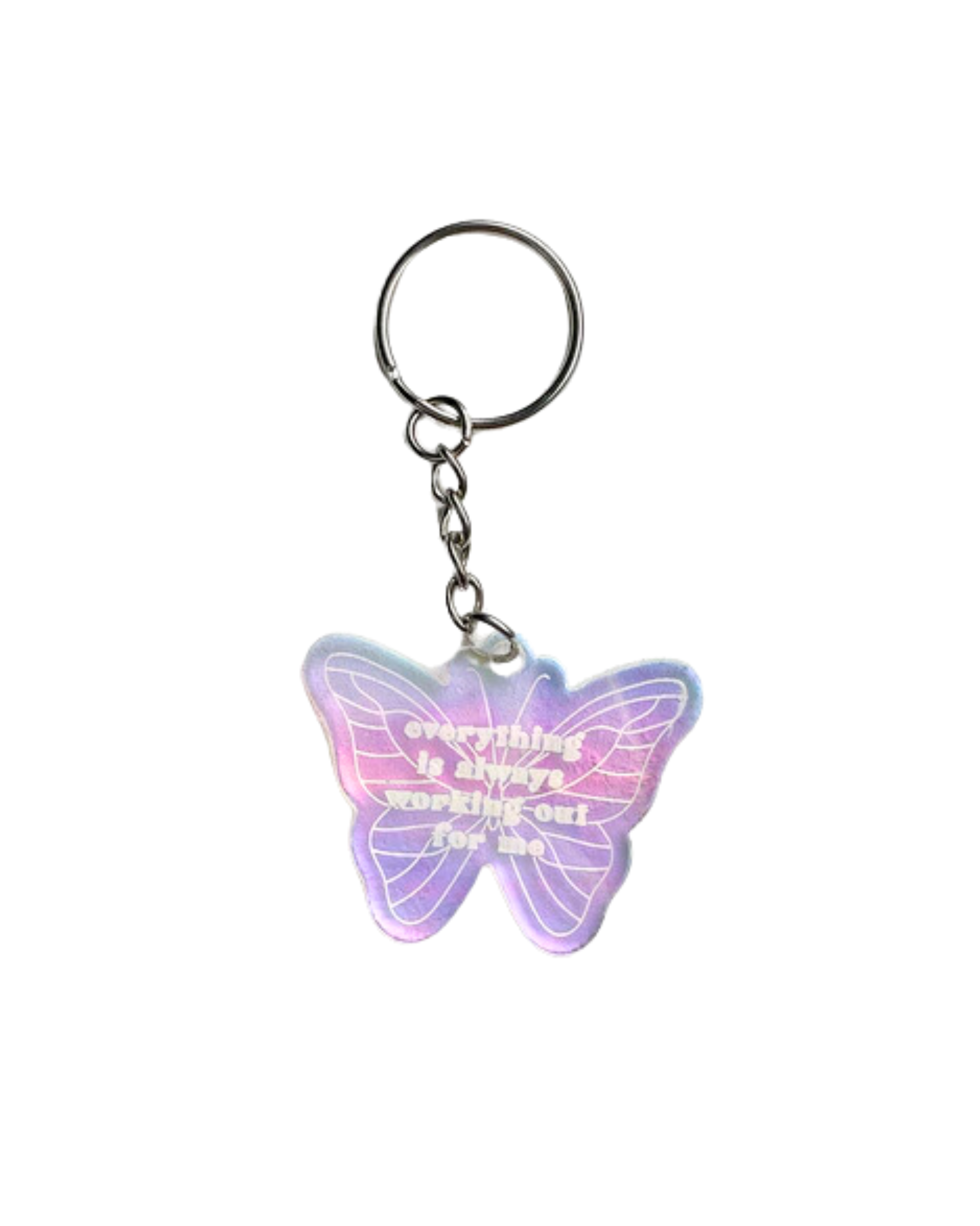 Affirmation Butterfly Keychain