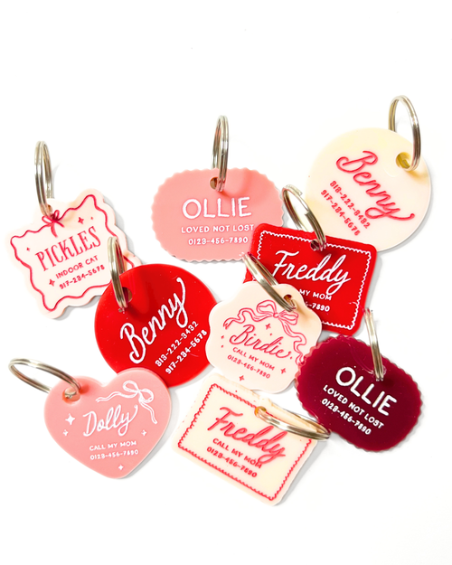 Vintage Style Pet ID Tag – Custom Engraved Dog & Cat Tag