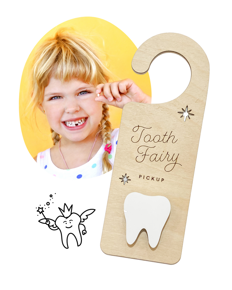Tooth Fairy Door Hanger • Wood