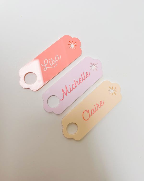 Customized Tumbler Tag - Stars