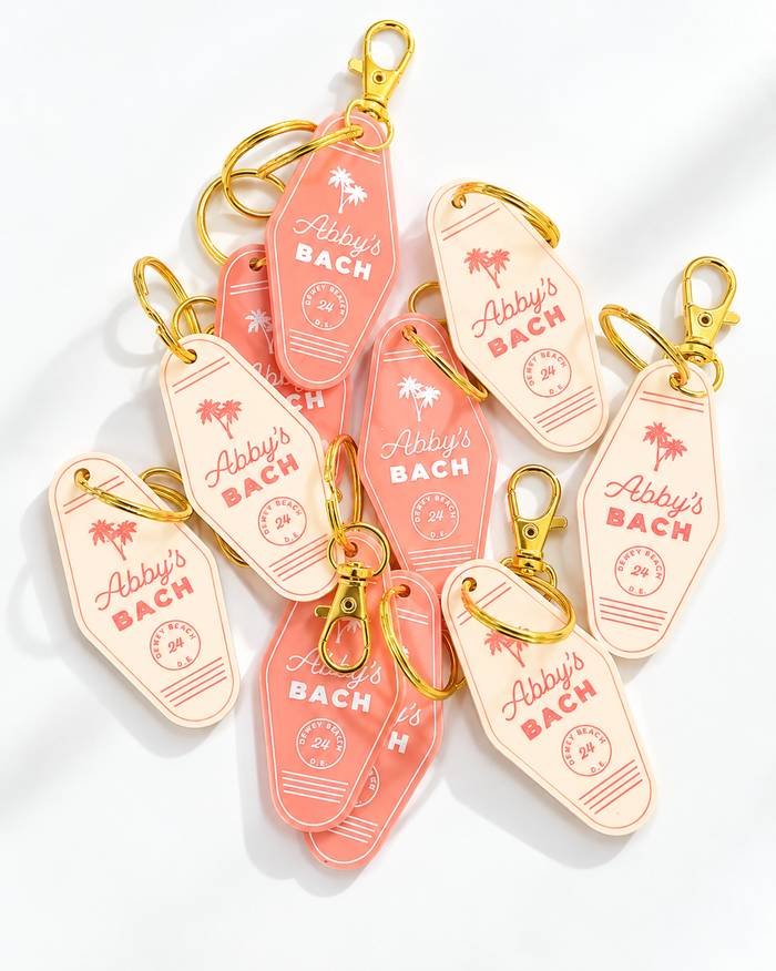 Custom Bachelorette Keychains