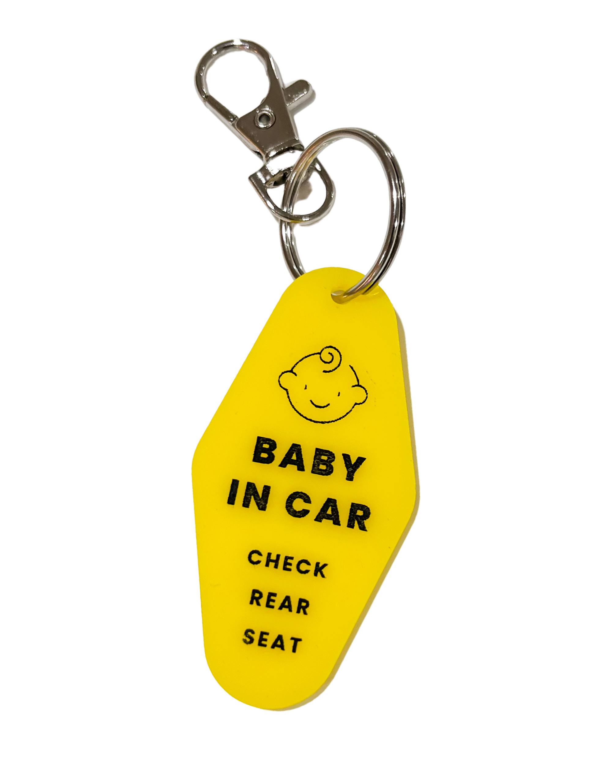 Baby In Car Keychain