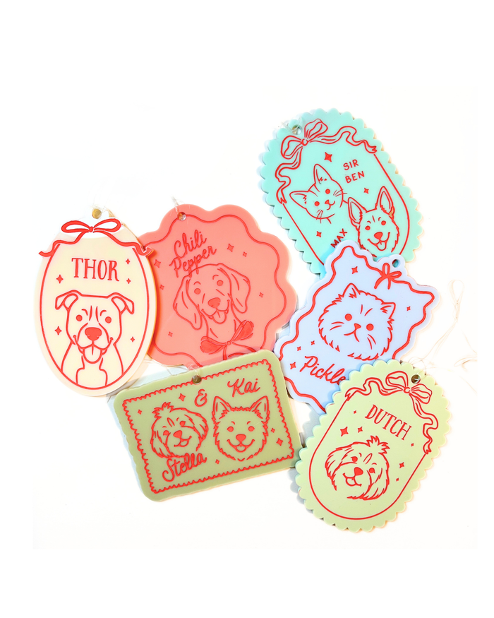Personalized Pet Ornament – Custom Dog & Cat Christmas Keepsake