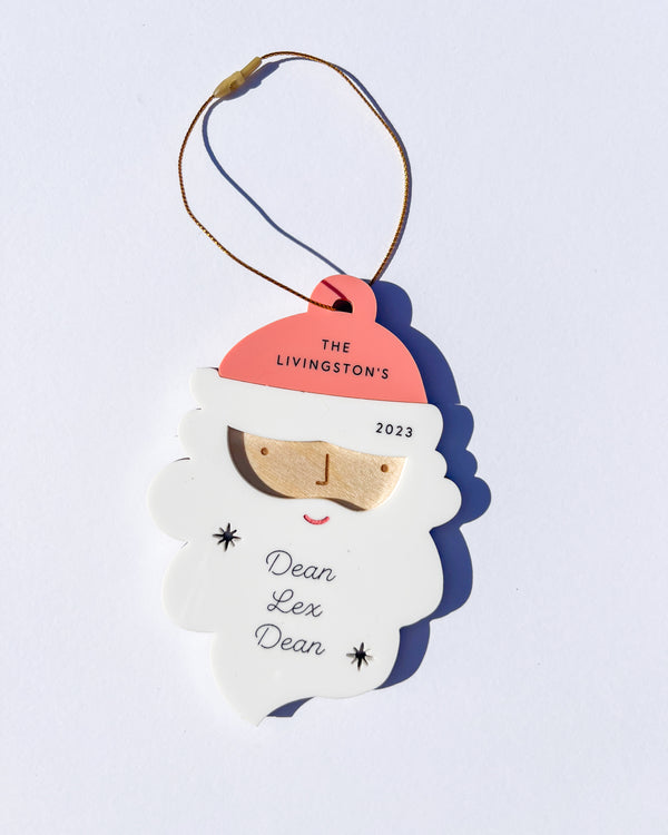 Custom Santa Christmas Ornament