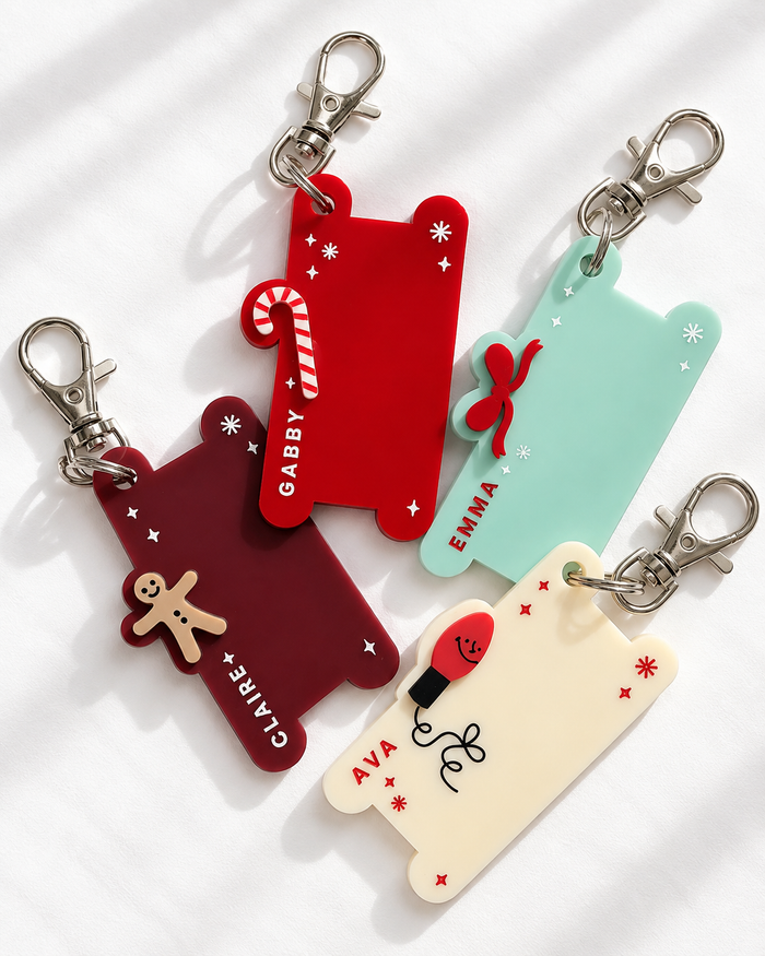 Christmas Hair Tie Keychain