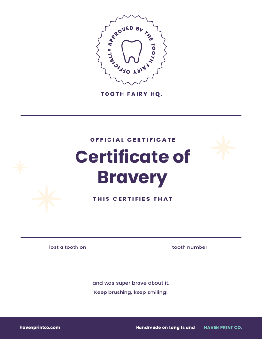 Certificate of Bravery
