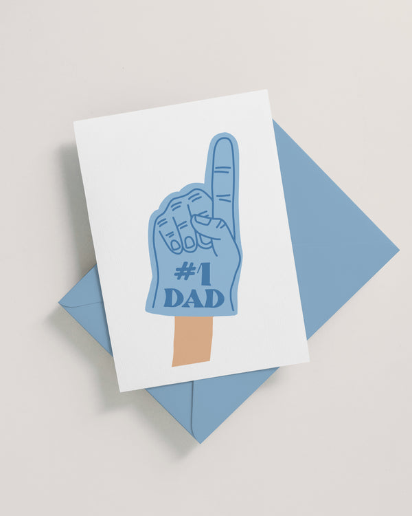 #1 Dad Father's Day Card
