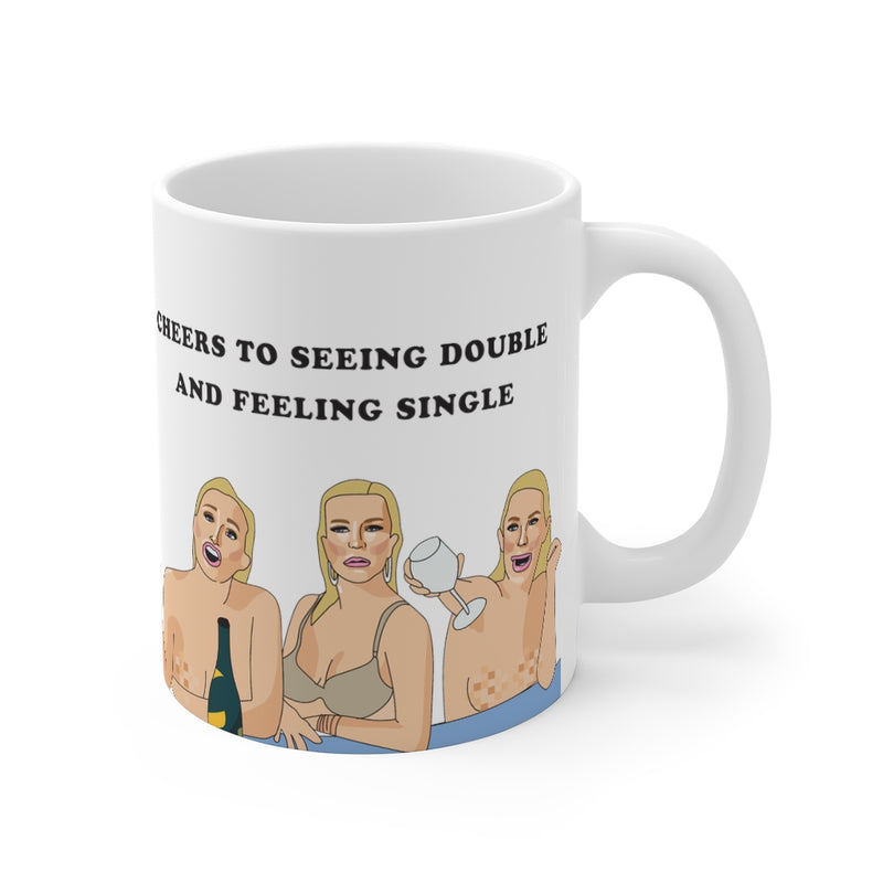 Seeing double and feeling single - Bravo Mug