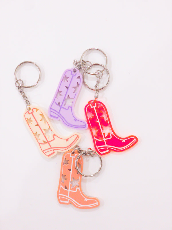 Cowgirl Boot Keychain