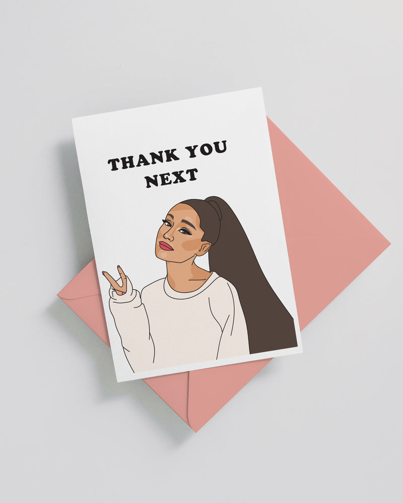 Ariana Grande Thank You Card