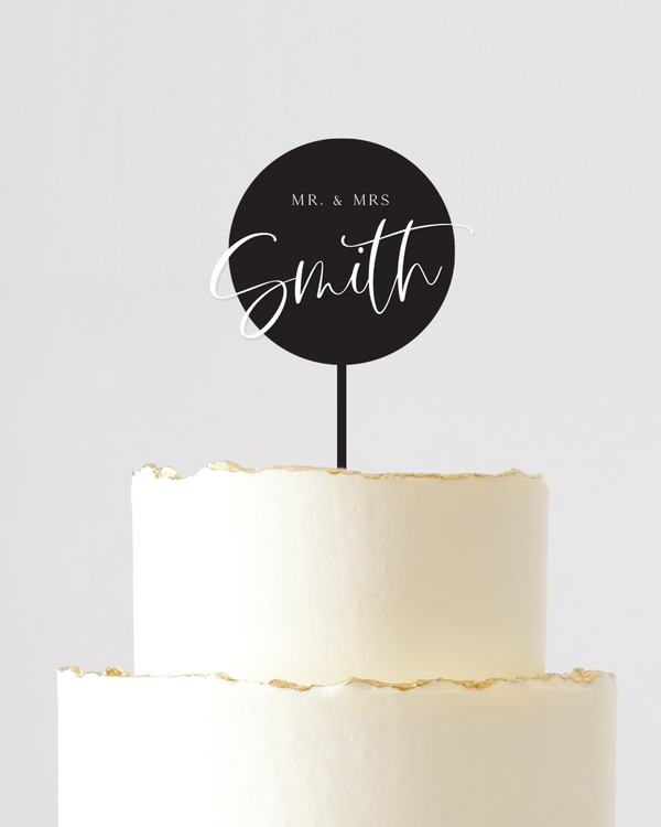 Circle Cake Topper