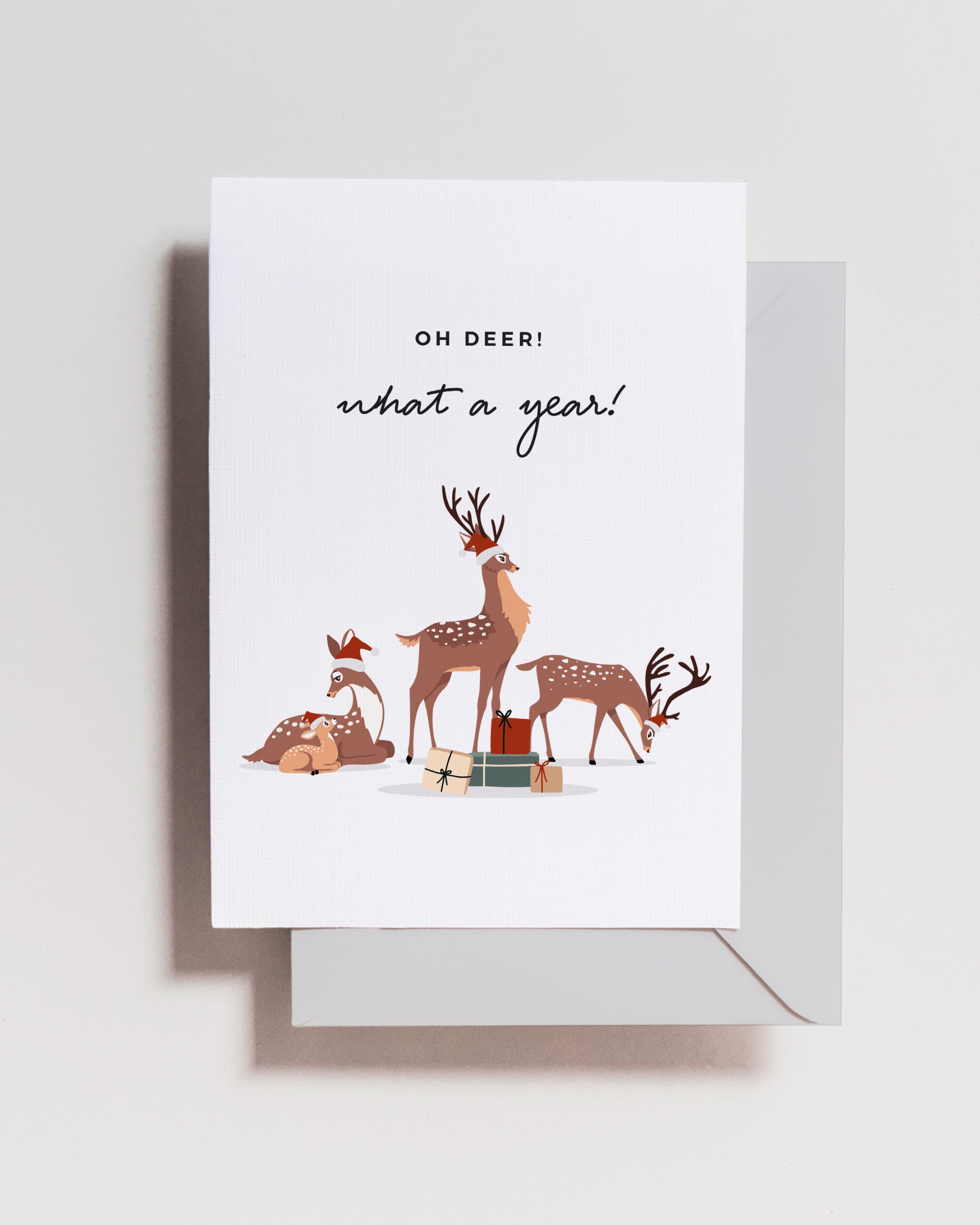 Oh Deer Cute Holiday Card