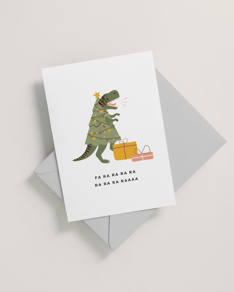 Dino Christmas Holiday Card