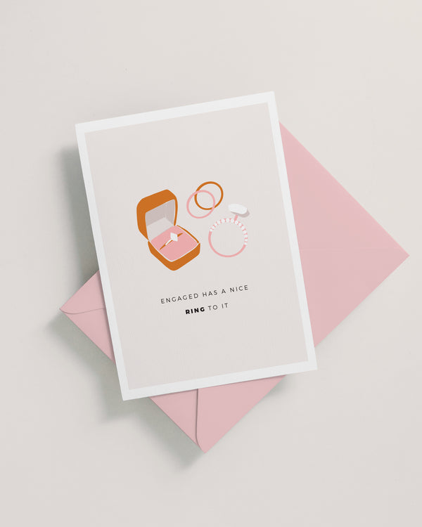 Engaged Ring Card
