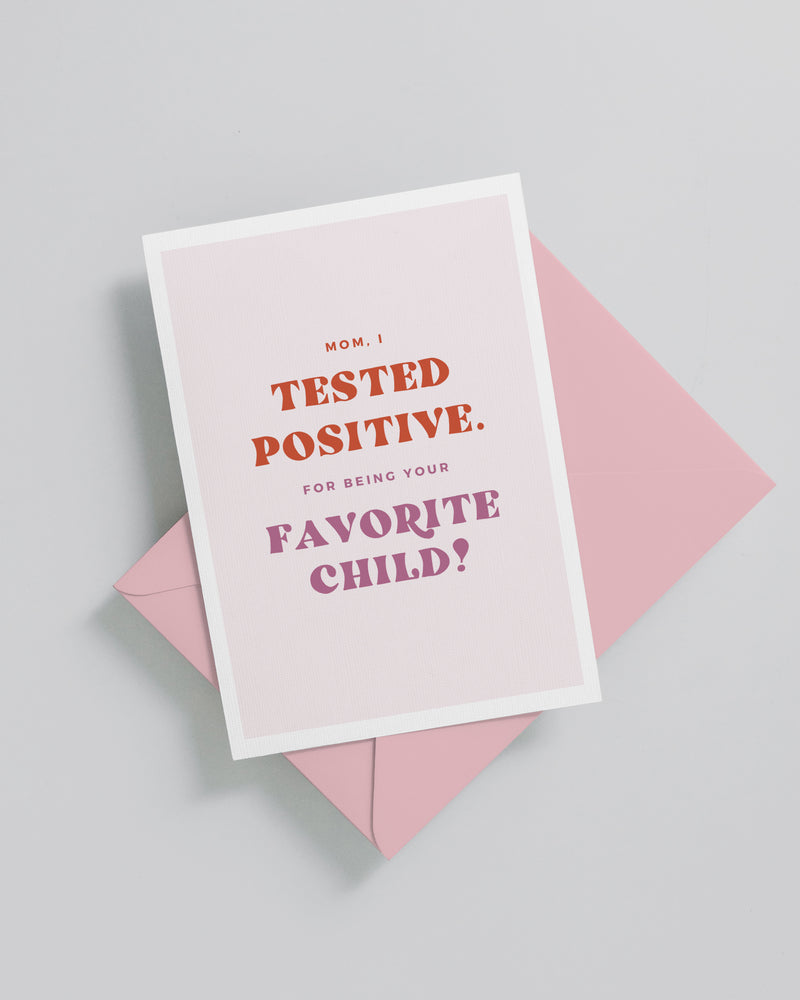 Tested Positive Card