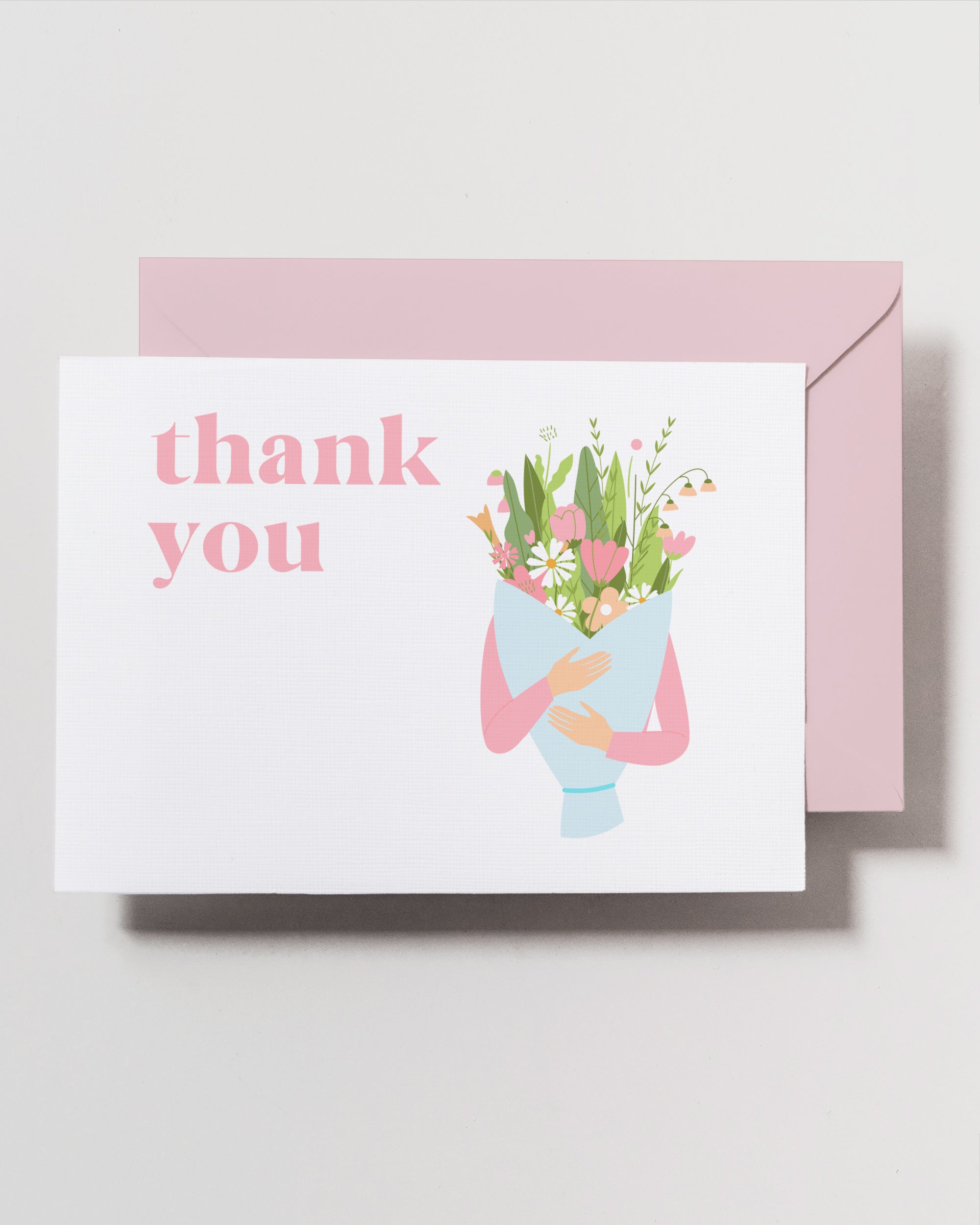 Flowers Thank You Card Set