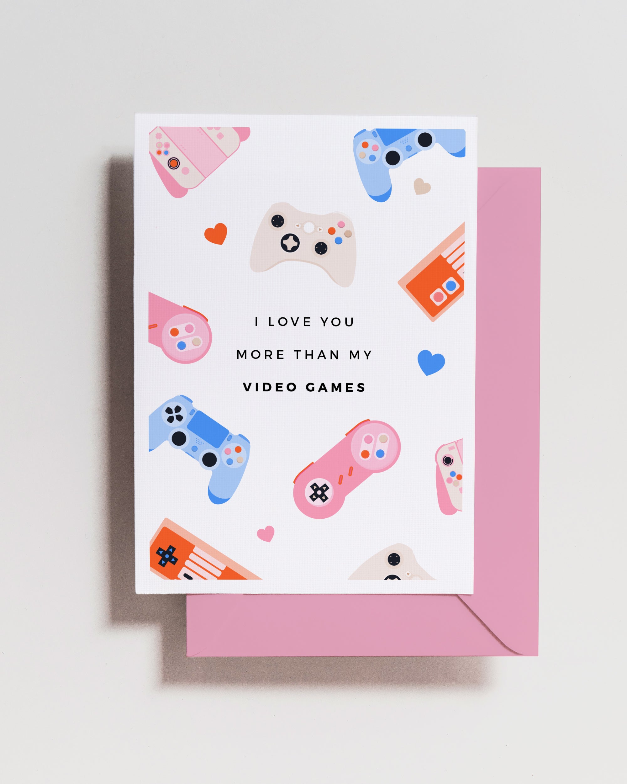 Video Games Love Card