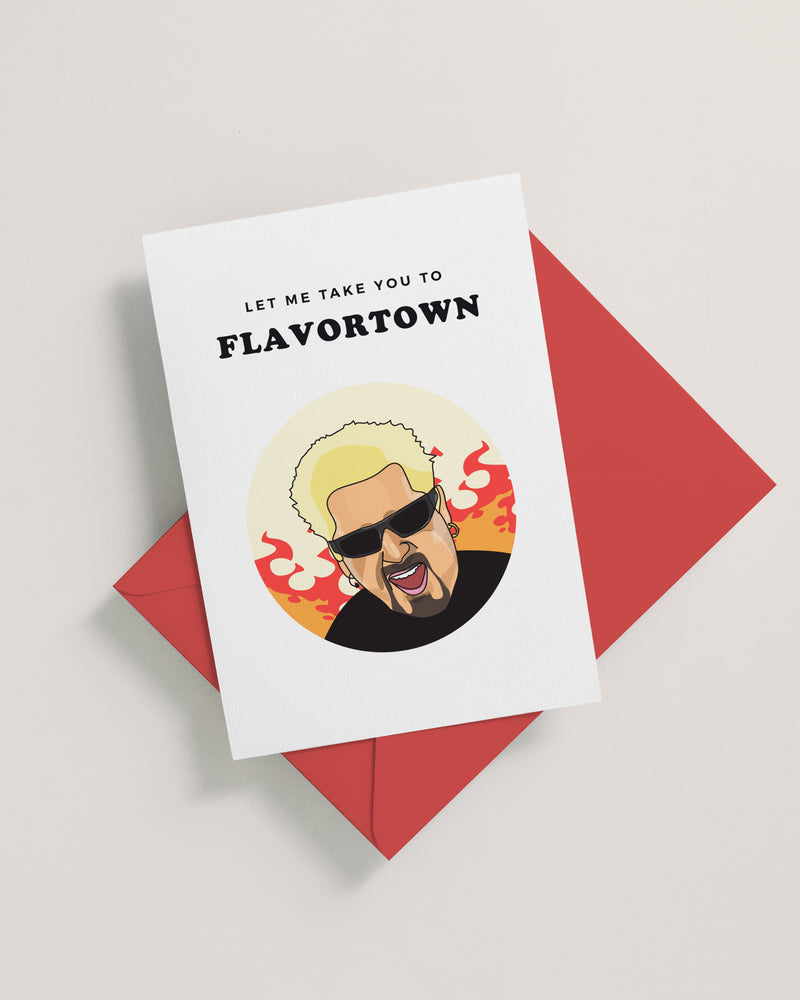 Funny Guy Fieri Flavortown Card
