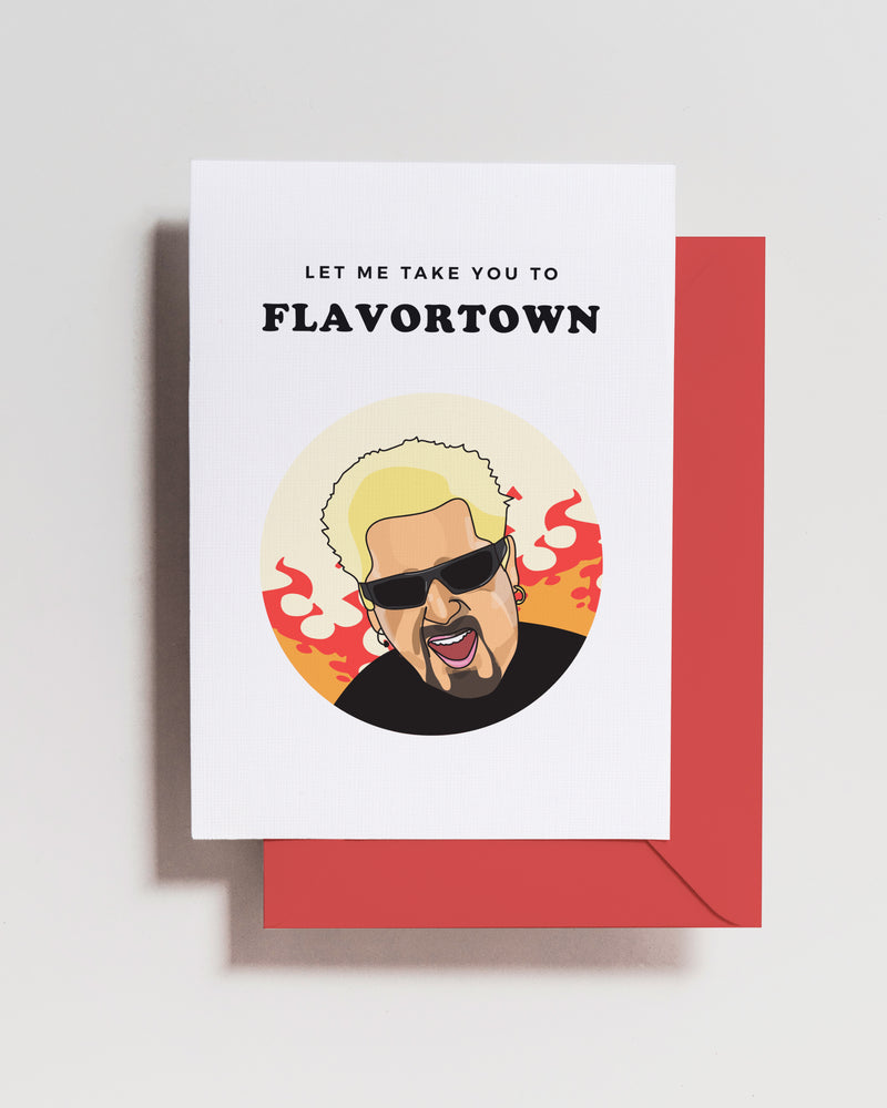 Funny Guy Fieri Flavortown Card