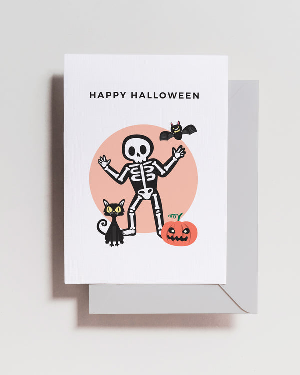 Halloween Skeleton Card