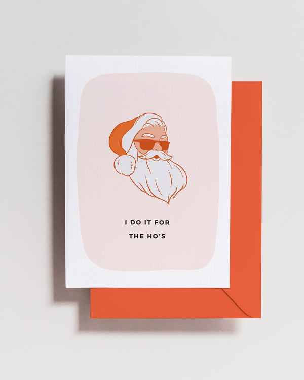 Funny Santa Ho's Holiday Card