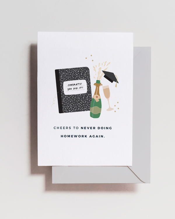 Graduation Homework Card