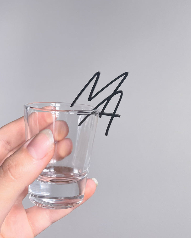 Custom Acrylic Initial Drink Marker