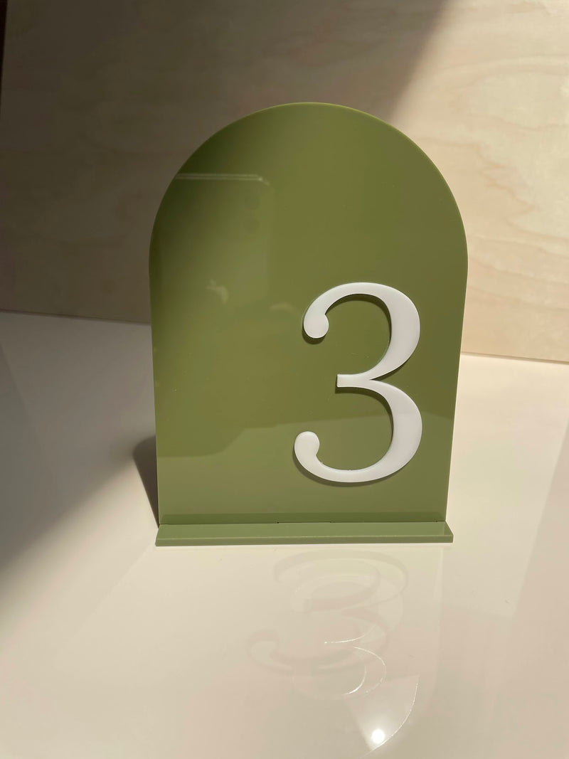 Classic Arch Table Numbers