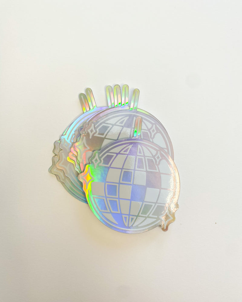 Disco Ball Holographic Sticker
