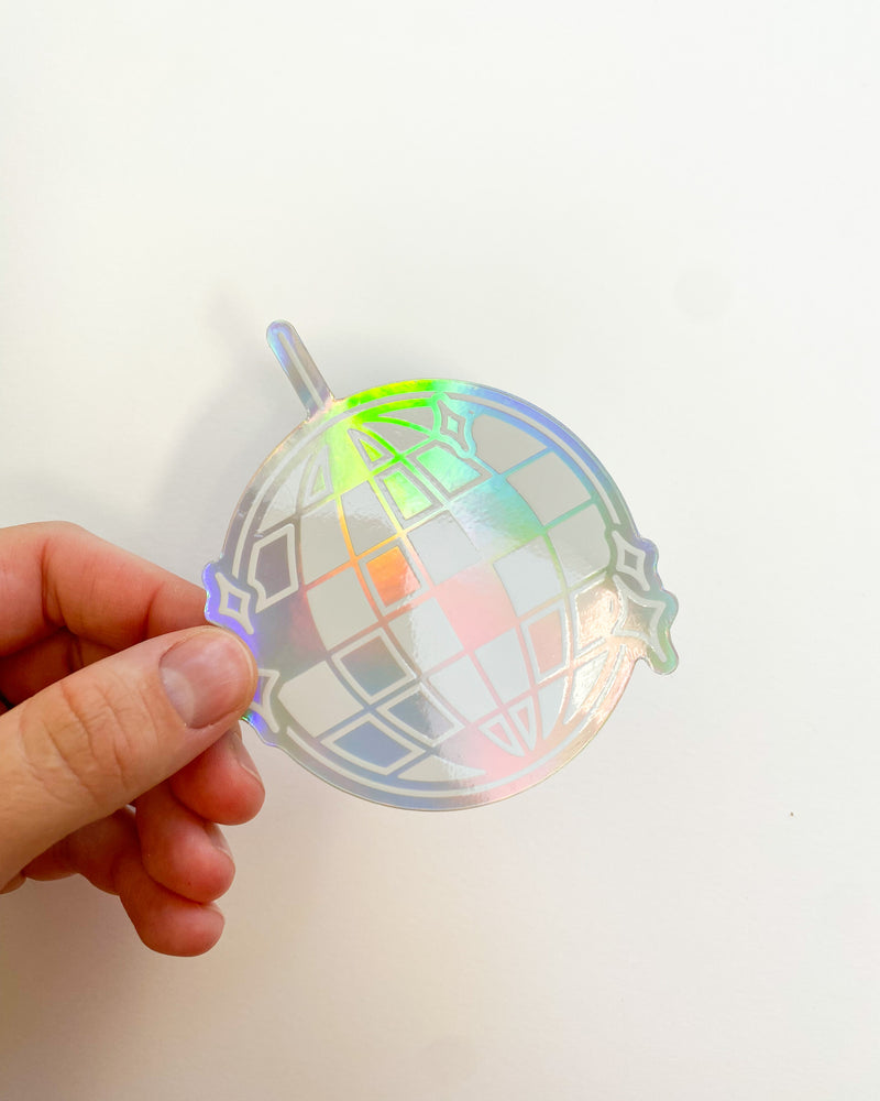 Disco Ball Holographic Sticker – Haven Print Co.