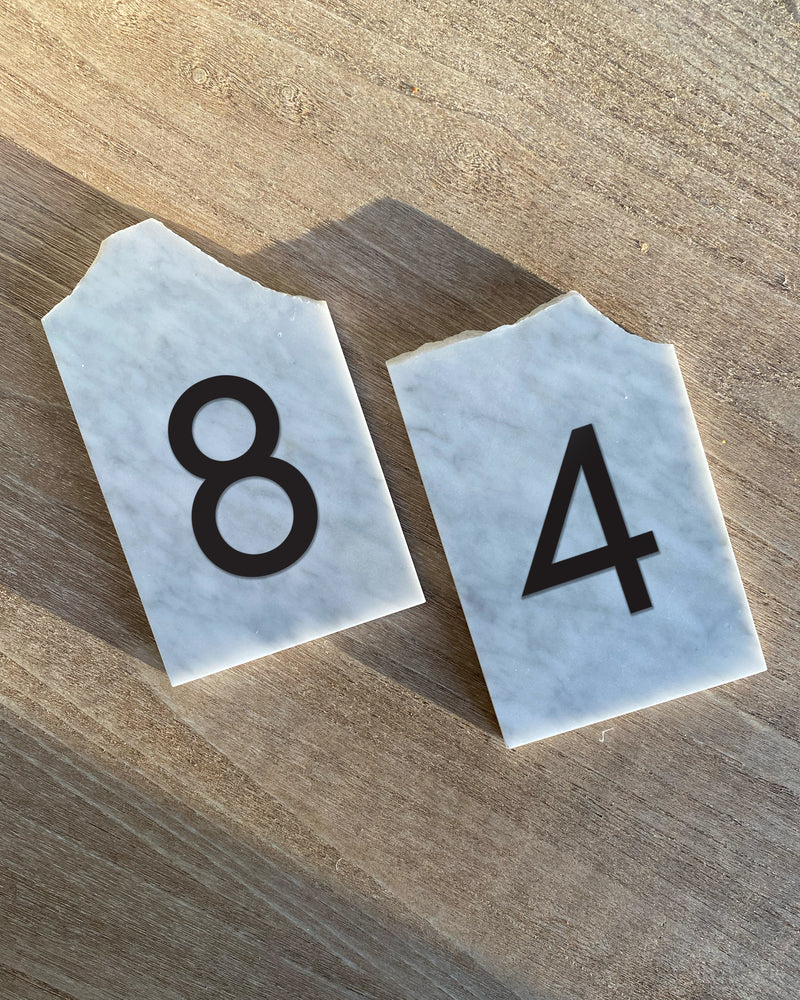Marble Stone Table Numbers