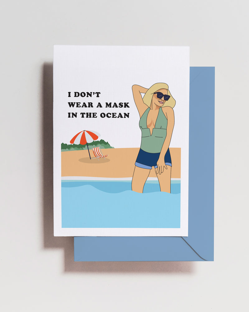 Ramona Singer - Mask in the Ocean - Card
