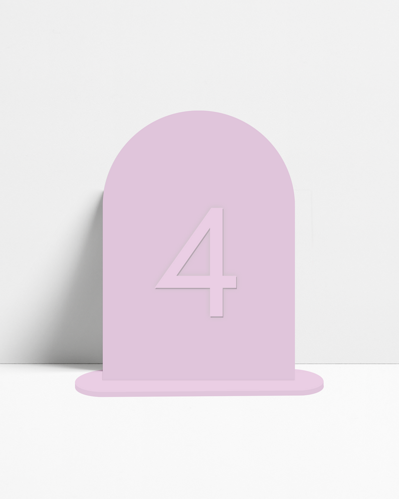 Matte Pastel Arch Table Numbers