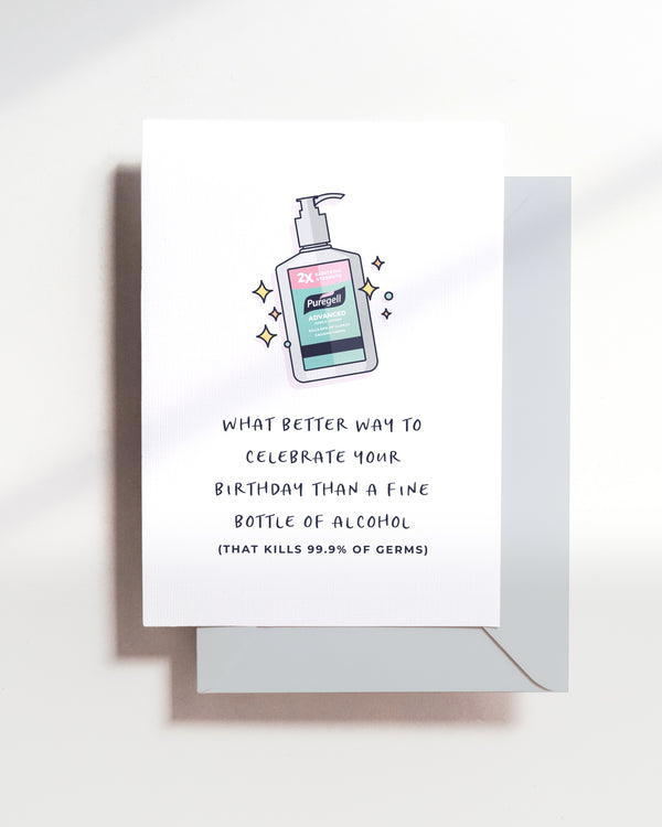 Sanitizer Birthday Card