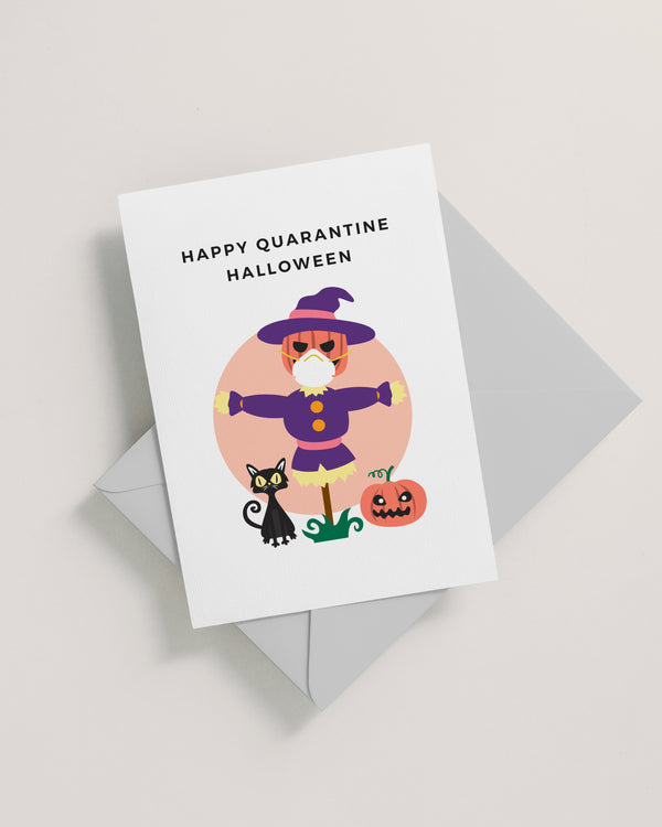 Quarantine Halloween Card