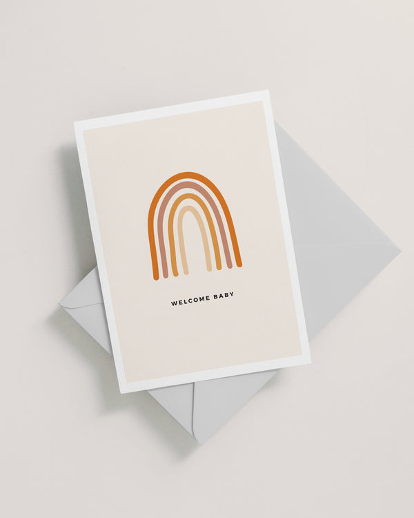 Rainbow Baby Shower Card