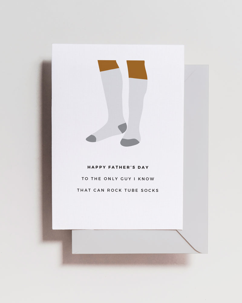 Tube Socks Father's Day Card