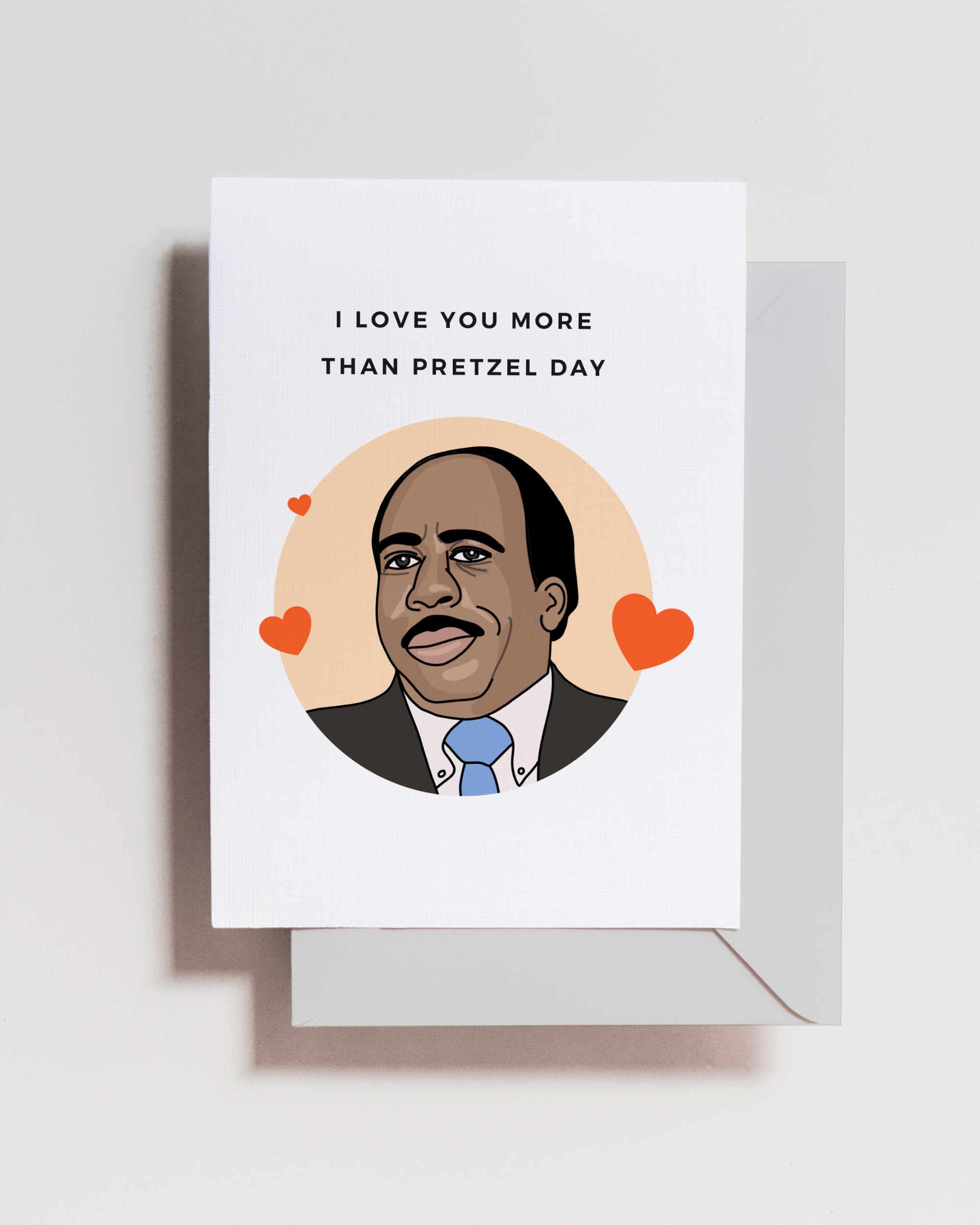 Stanley The Office Pretzel Day Card