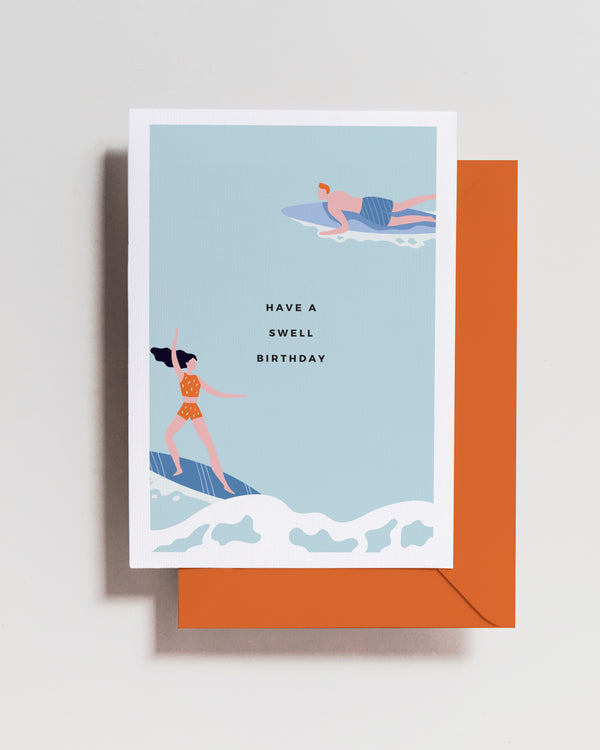 Surfs Up Birthday Card