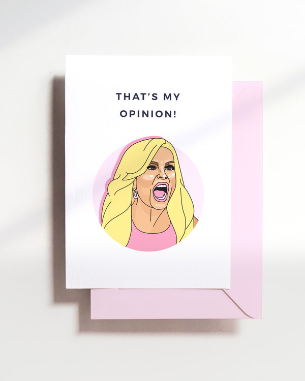 Tamra - That's my opinion - Card