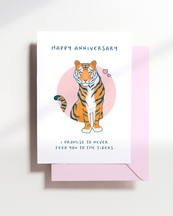 Tiger Anniversary Card