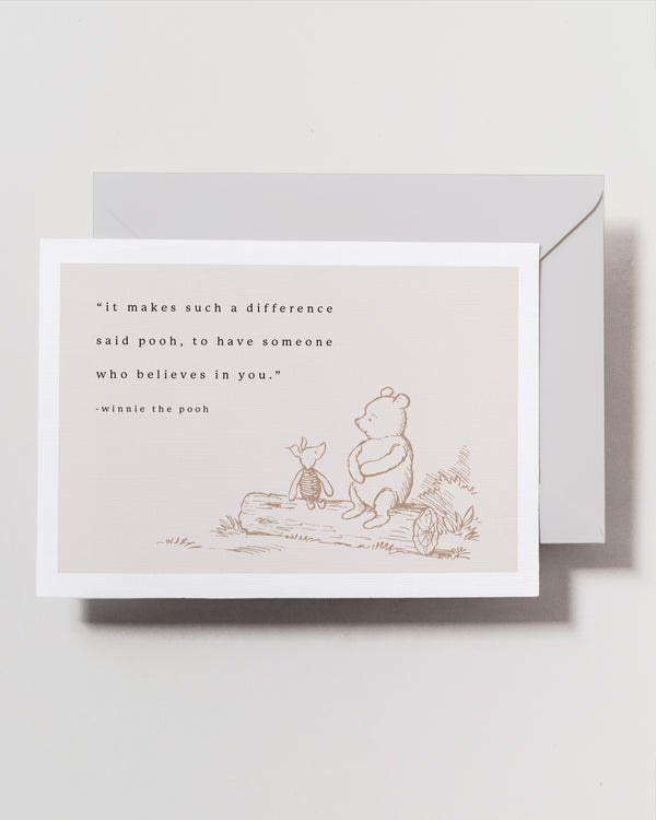 WINNIE THE POOH THANK YOU CARD