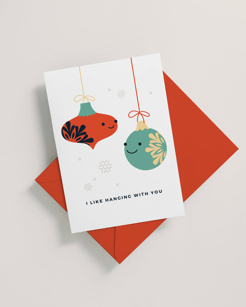 Cute Ornaments Christmas Holiday Card