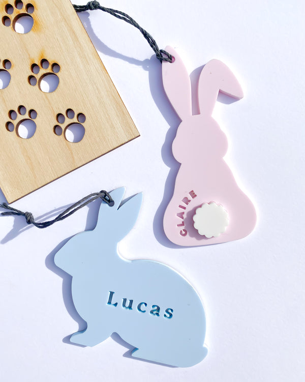 Custom Easter Bunny Name Tag
